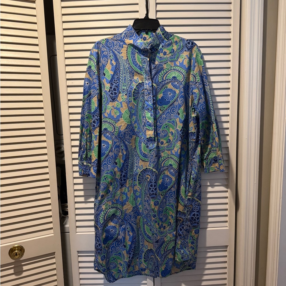 J. McLaughlin BrynnVibrant Paisley Shirtdress